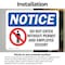 Signmission Do Not Enter Without Permit And Escort OSHA Notice Sign, Vinyl Decal, 10in W x 7in L, 2PK OS-2PACK-NS-D-710-L-15450 - alternate 5